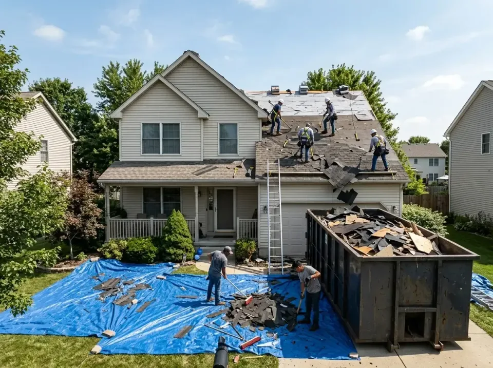 roof-replacement-debris-remova-004 — frequently asked questions, Cheapest Dumpster Rentals in Lake Pocotopaug, CT